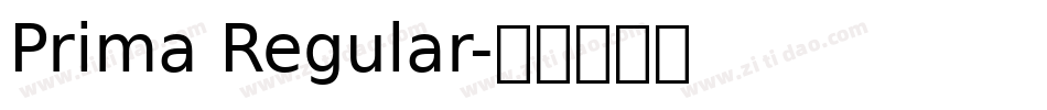 Prima Regular字体转换